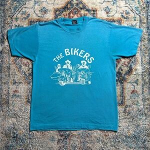 Vintage The Bikers Construction T-shirt Large